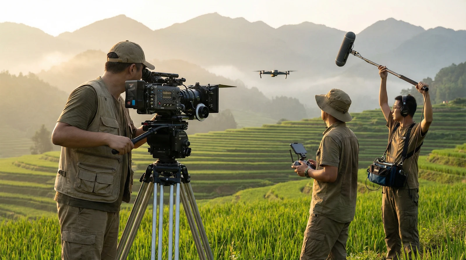 四虎海角社区栏目云南梯田纪录片拍摄团队