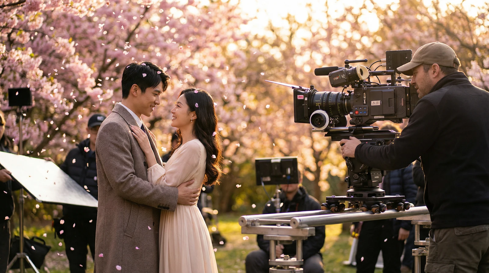 四虎萝莉岛栏目樱花园浪漫场景拍摄花絮