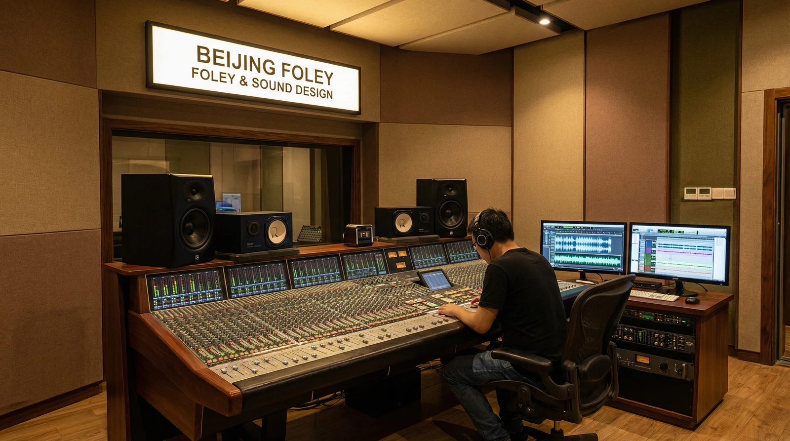 四虎专业录音棚音效制作现场